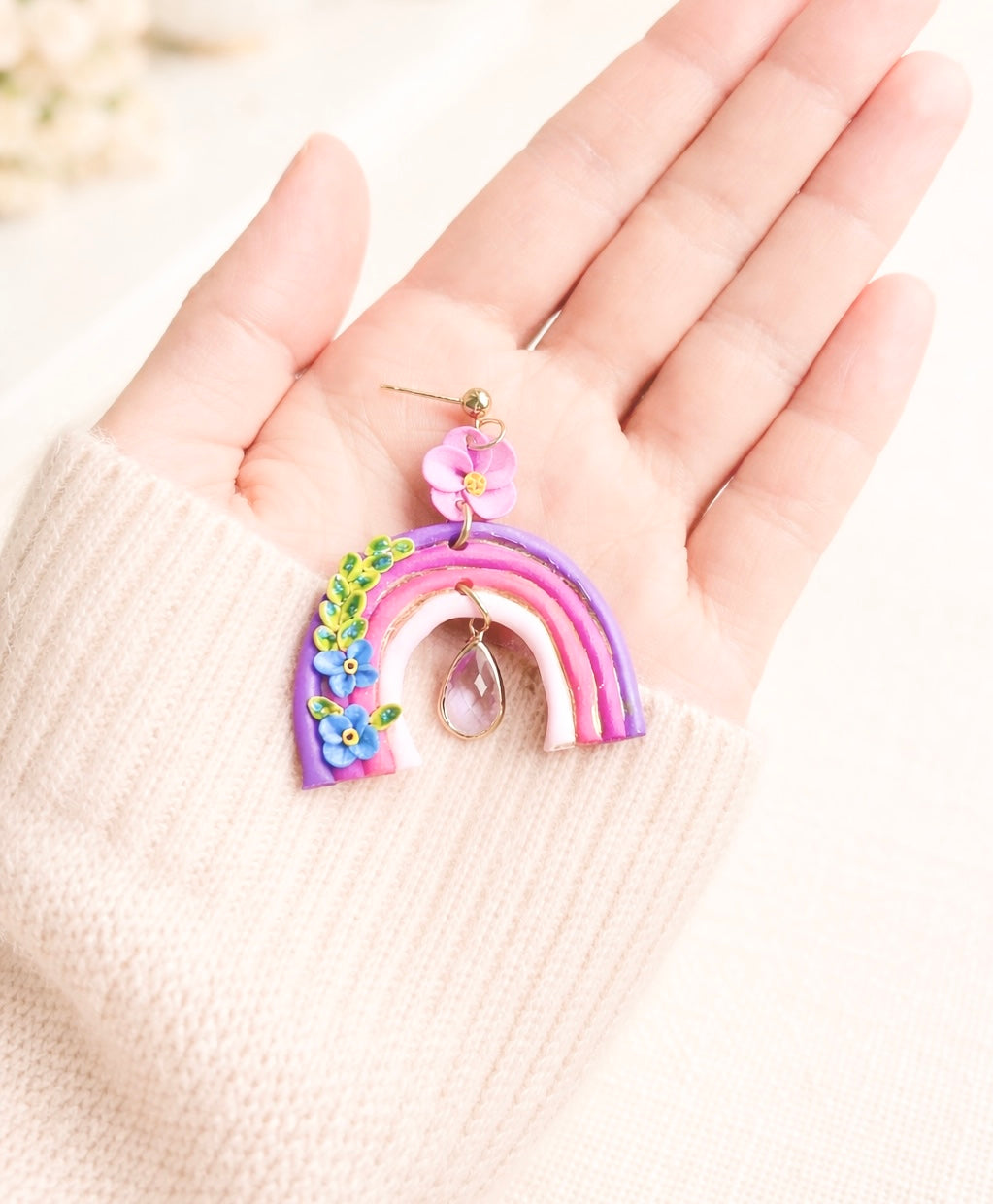 Pink Rainbow Charms
