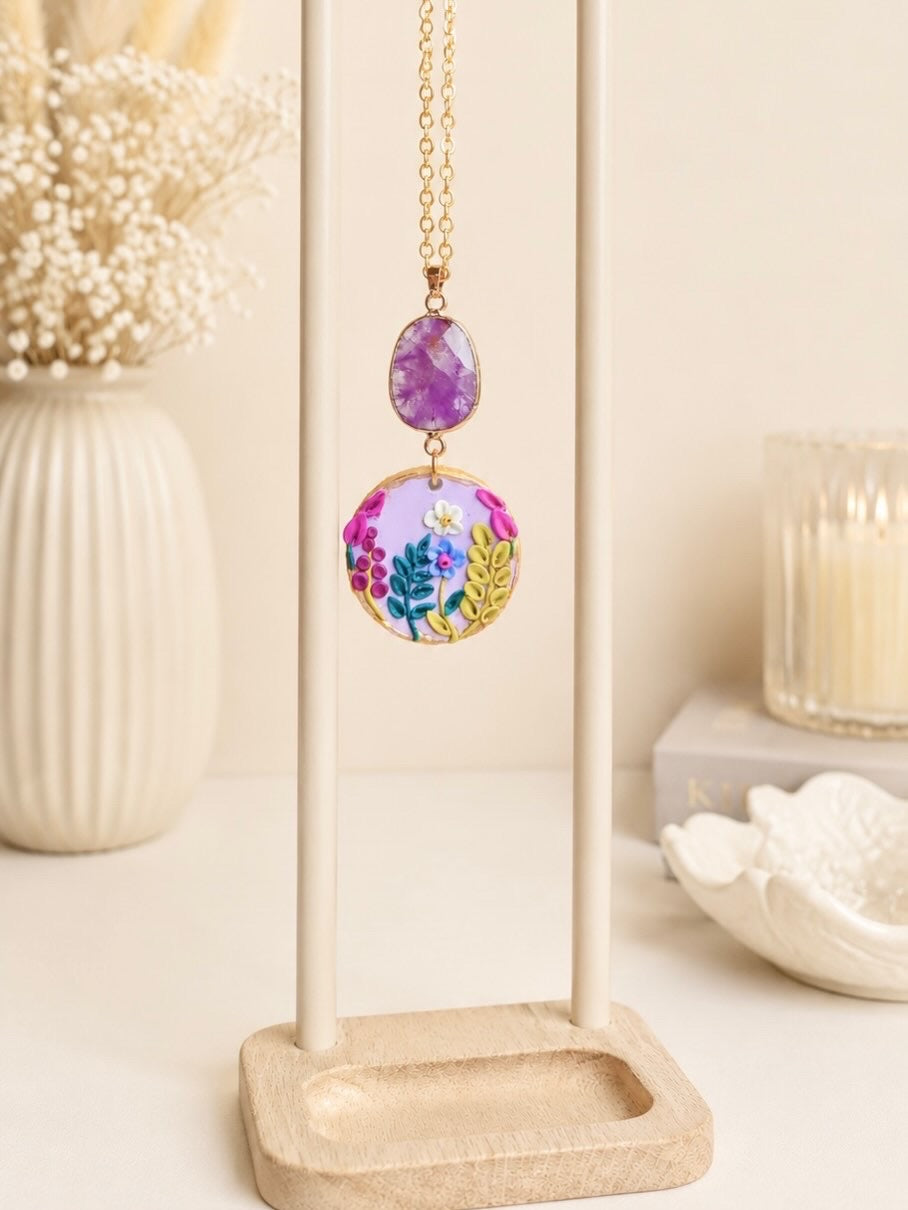 Enchanted Lavender Garden Necklace