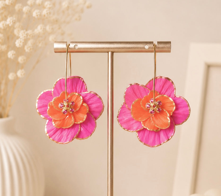 Golden pink blossom