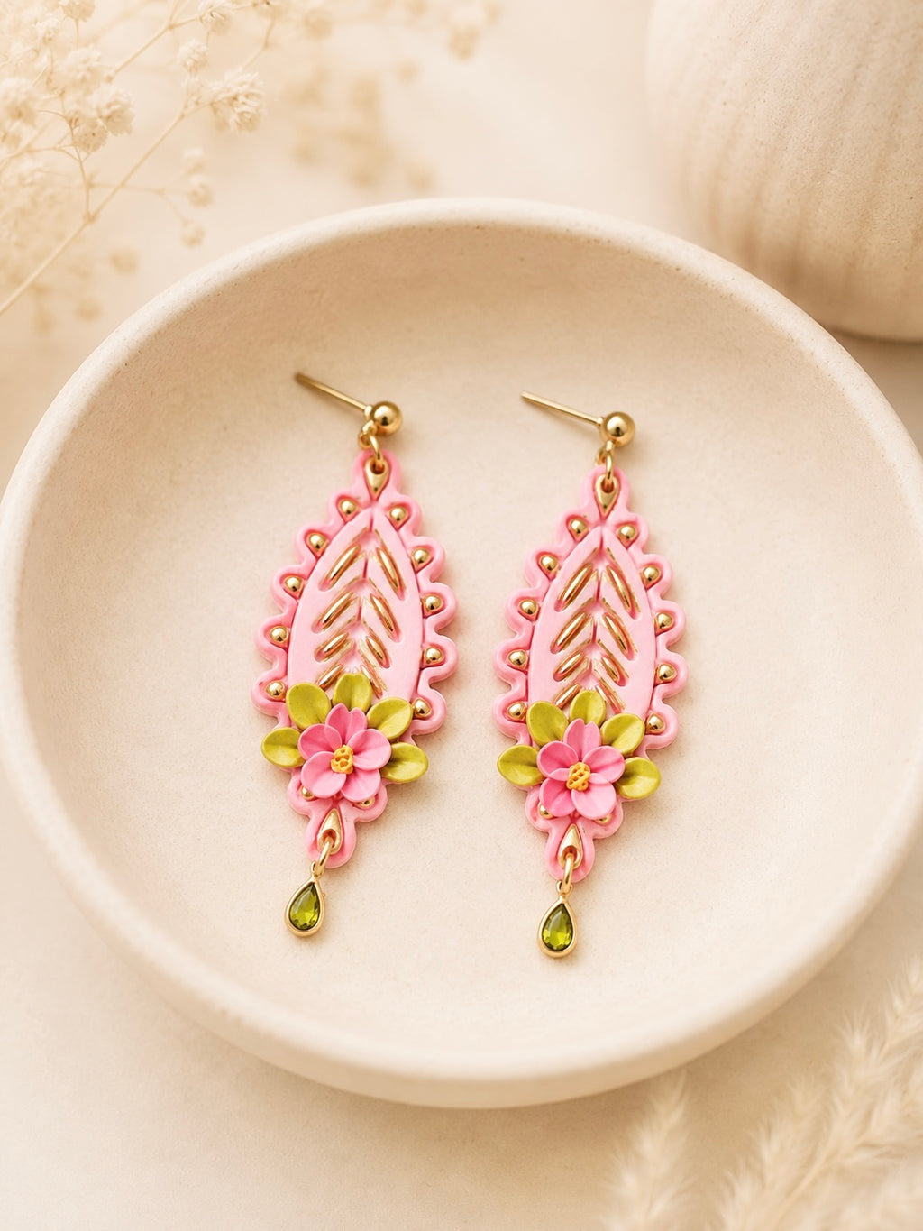 Coral Blossom Leaf