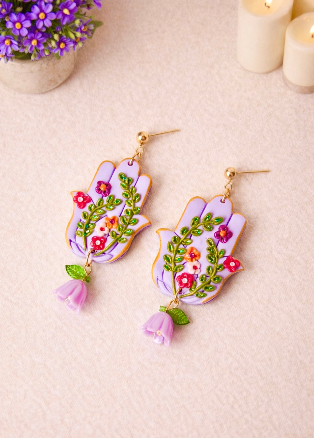 Lavender Hamsa Bloom