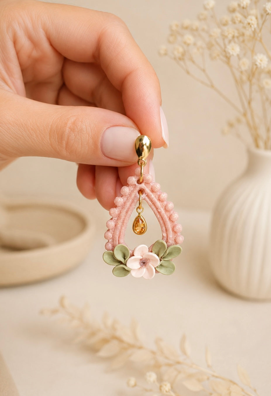 Rosy Floral Drops