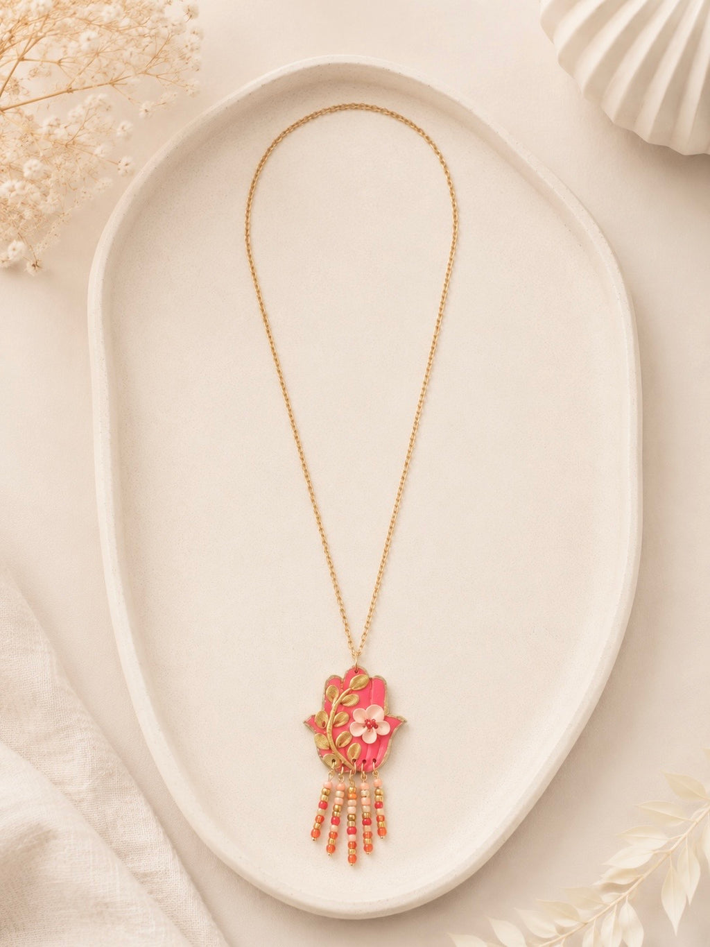 Hamsa Garden Necklace