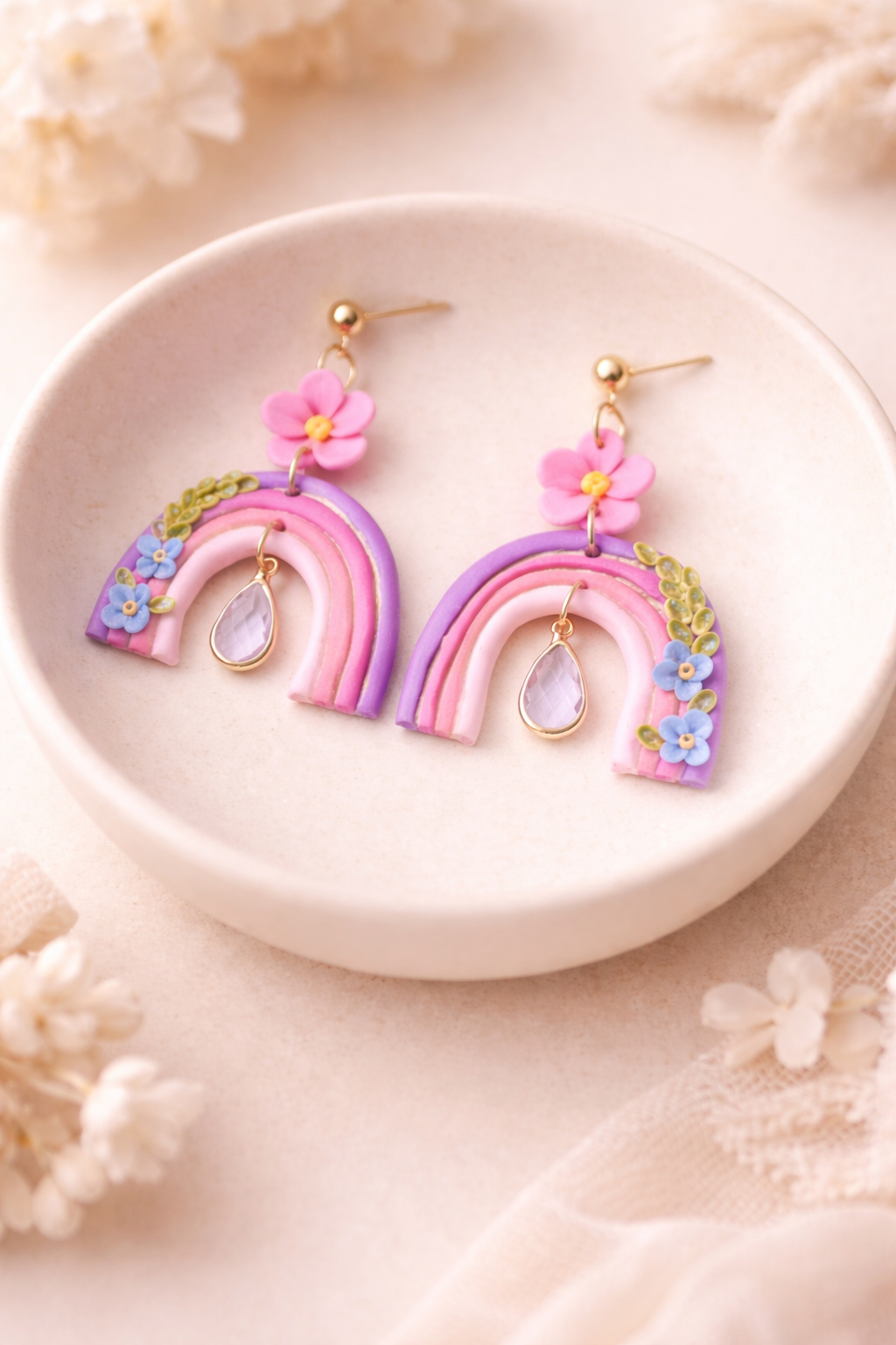 Pink Rainbow Charms