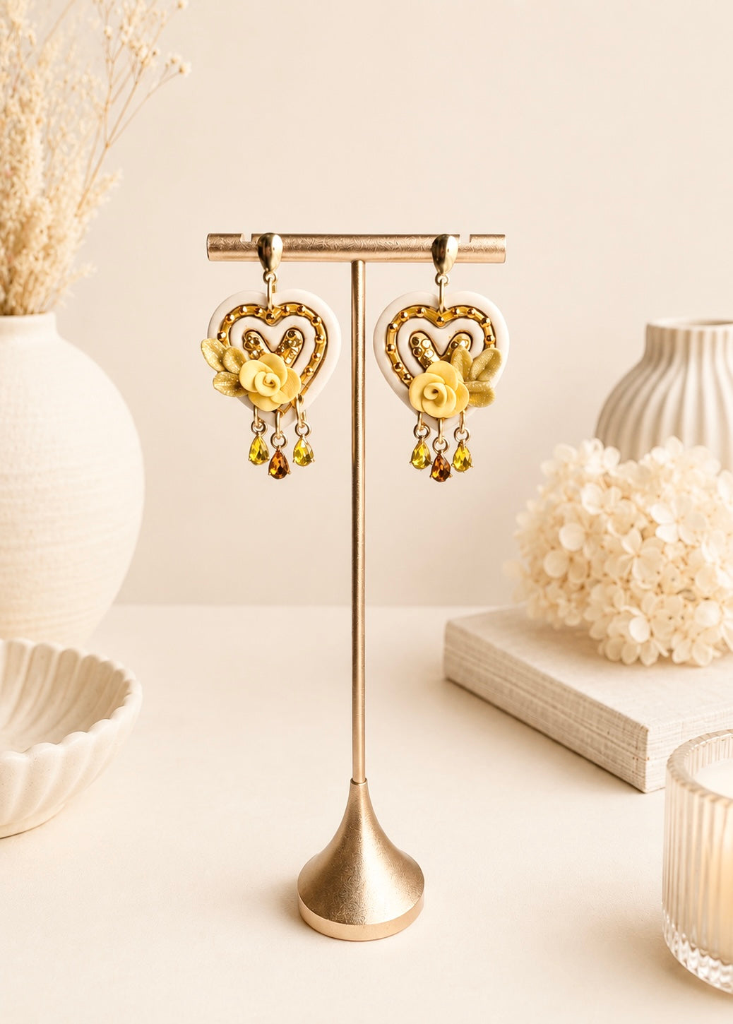 Yellow Vintage Heart