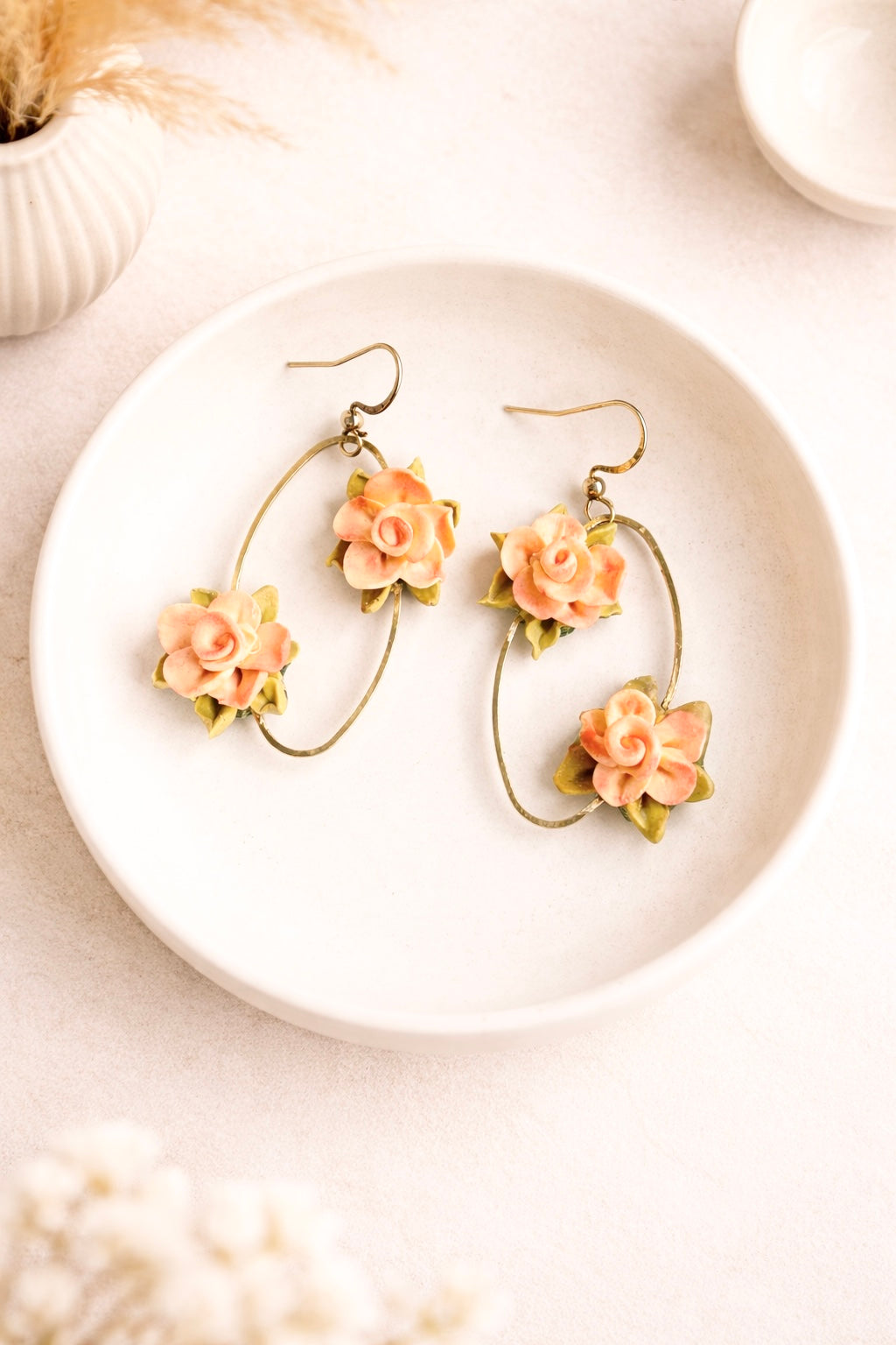 Peach Rose Hoop