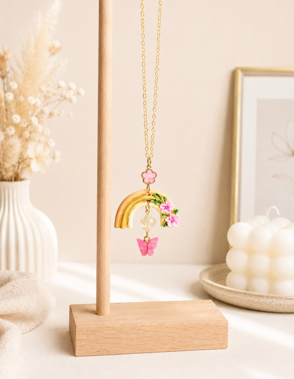 Yellow Rainbow Garden Necklace