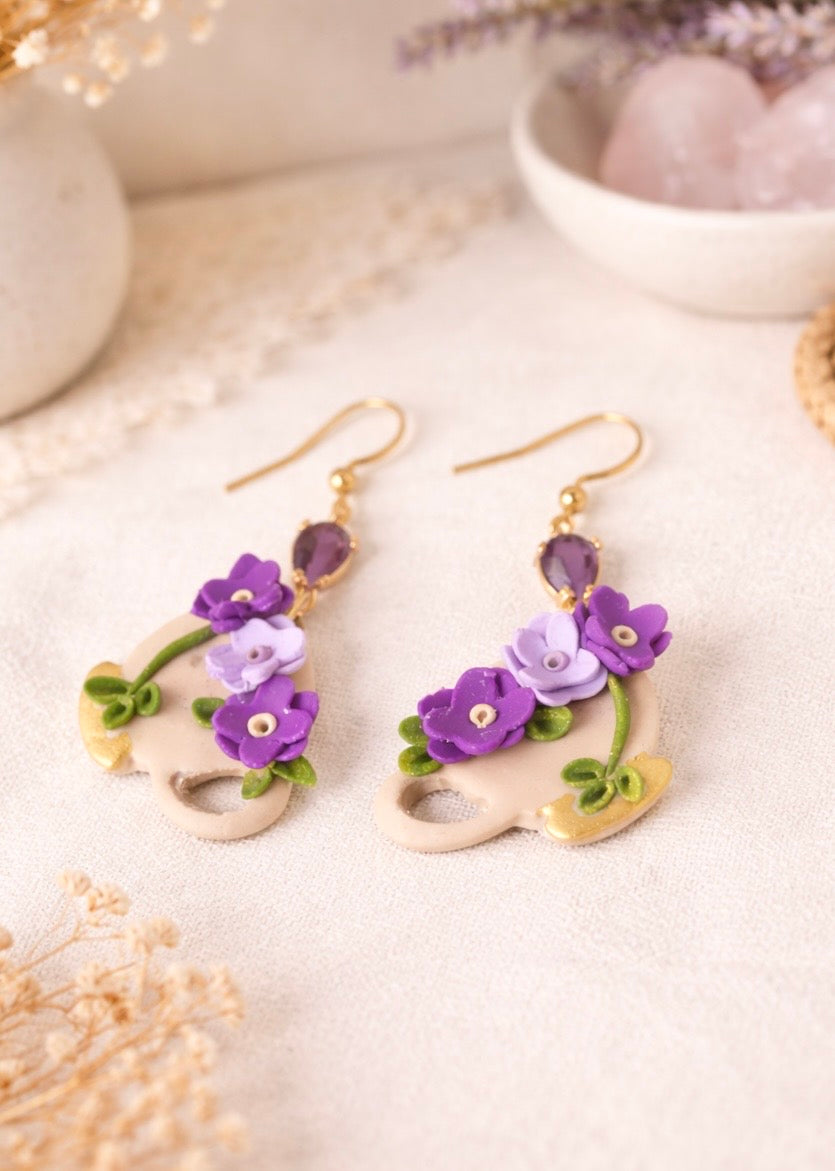 Lavender Tea Cups in Bloom