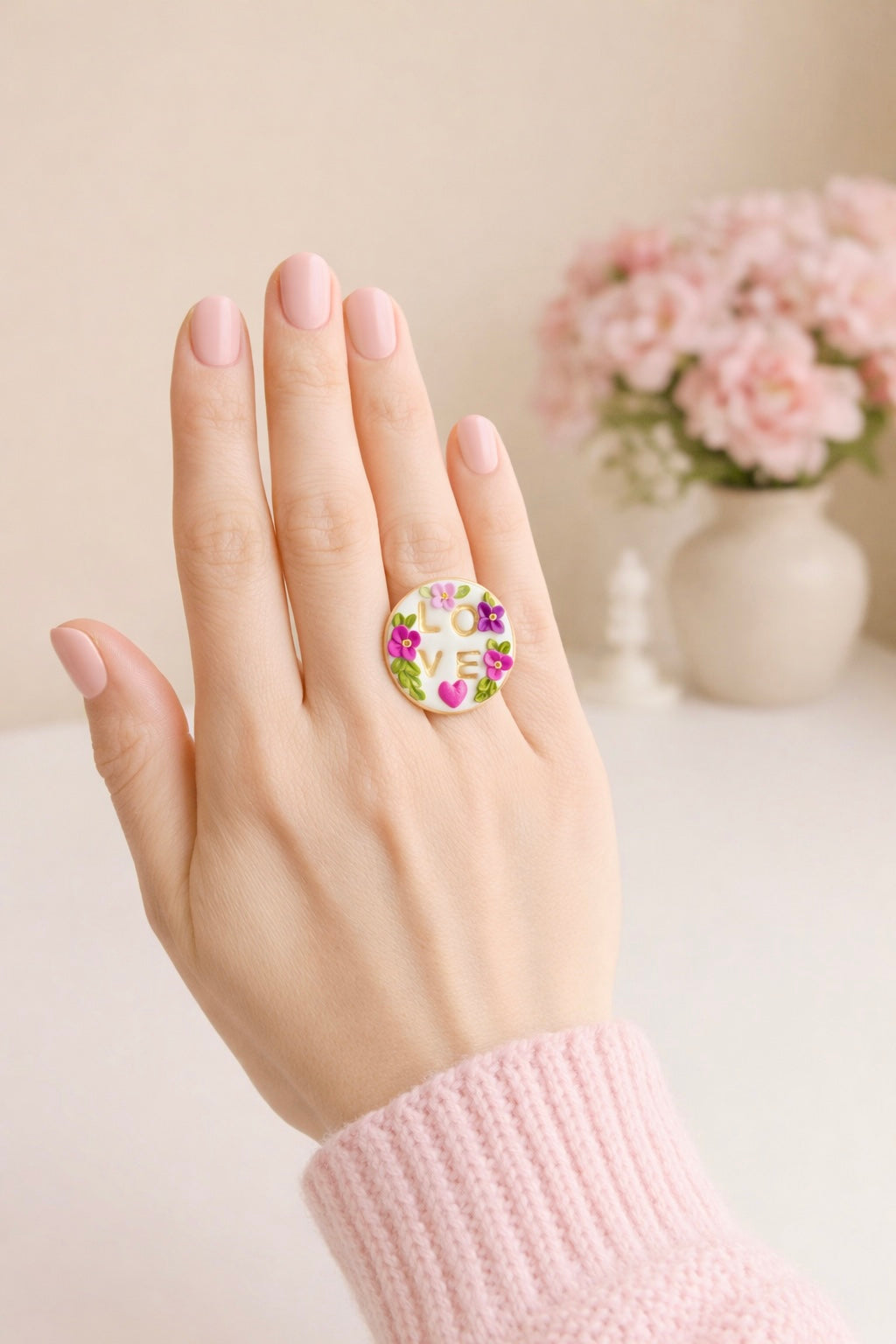 Love in golden Pink