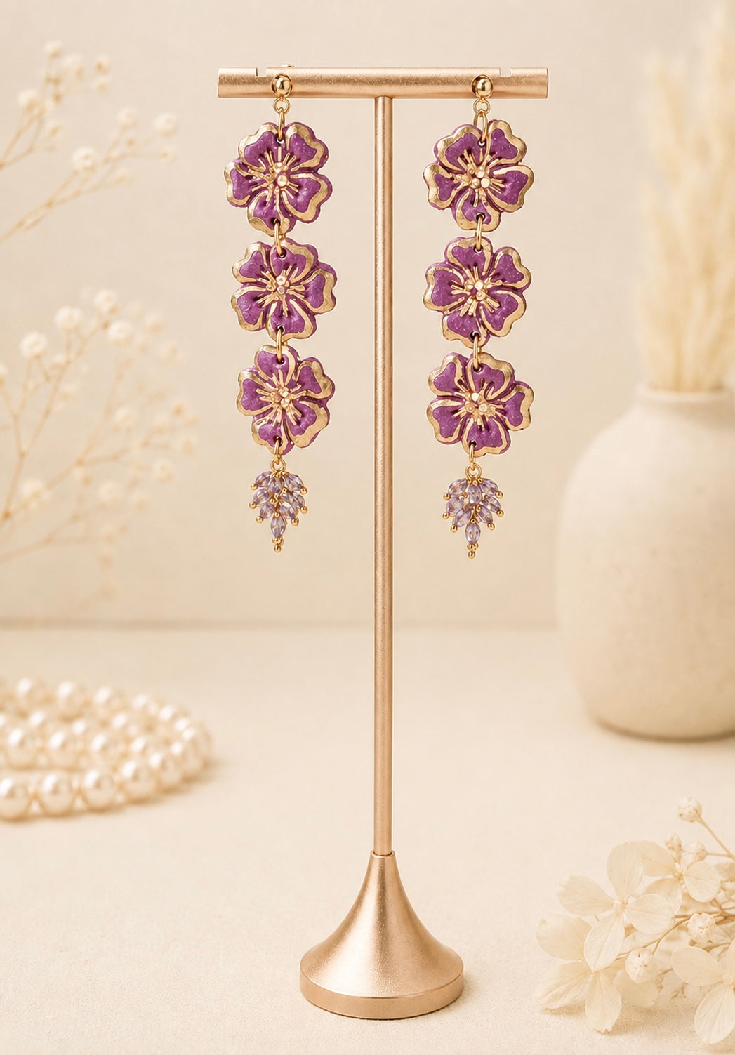 Purple Long Crystal Bloom