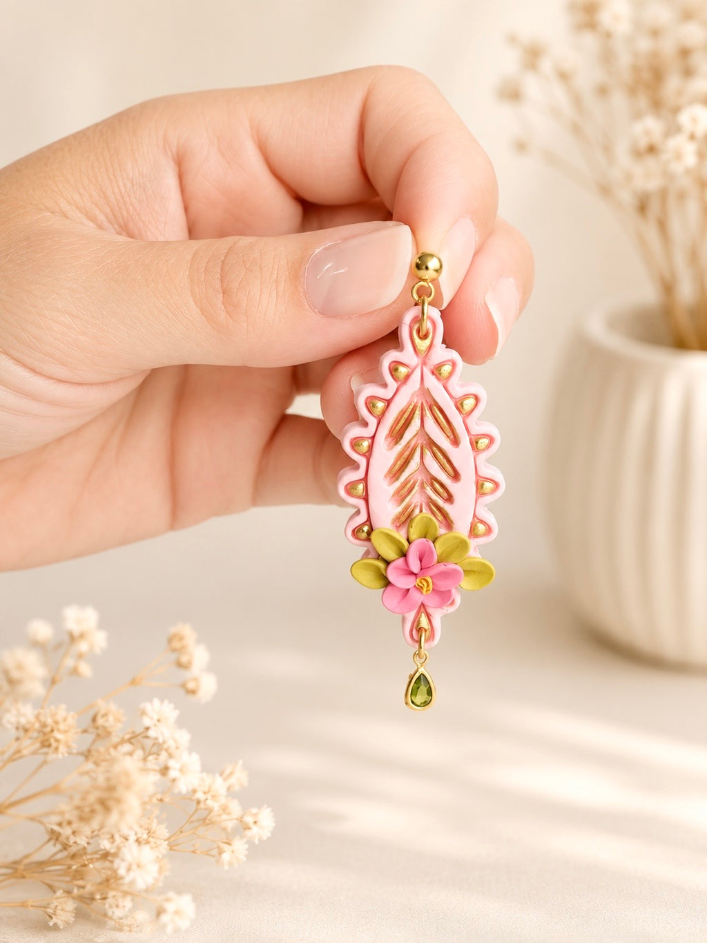 Coral Blossom Leaf