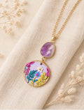 Enchanted Lavender Garden Necklace