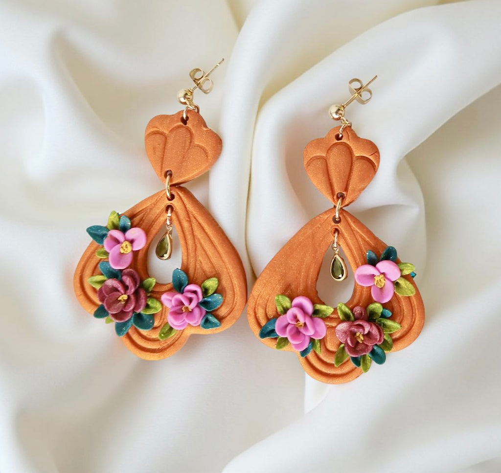 Copper Floral Elegance