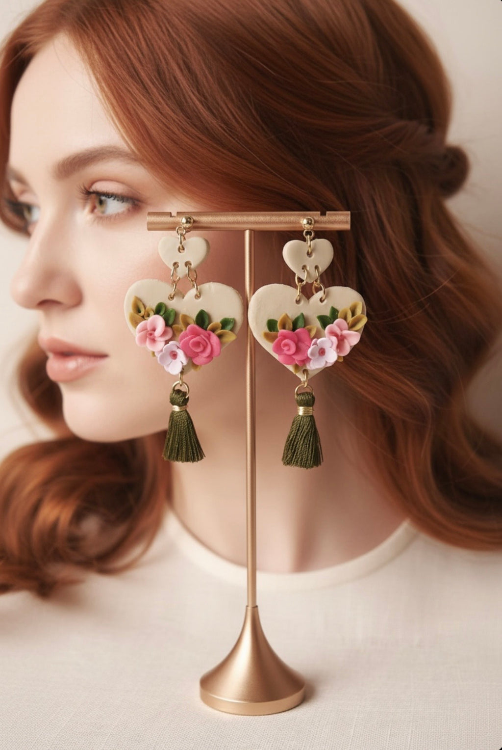 Coral Rose Heart
